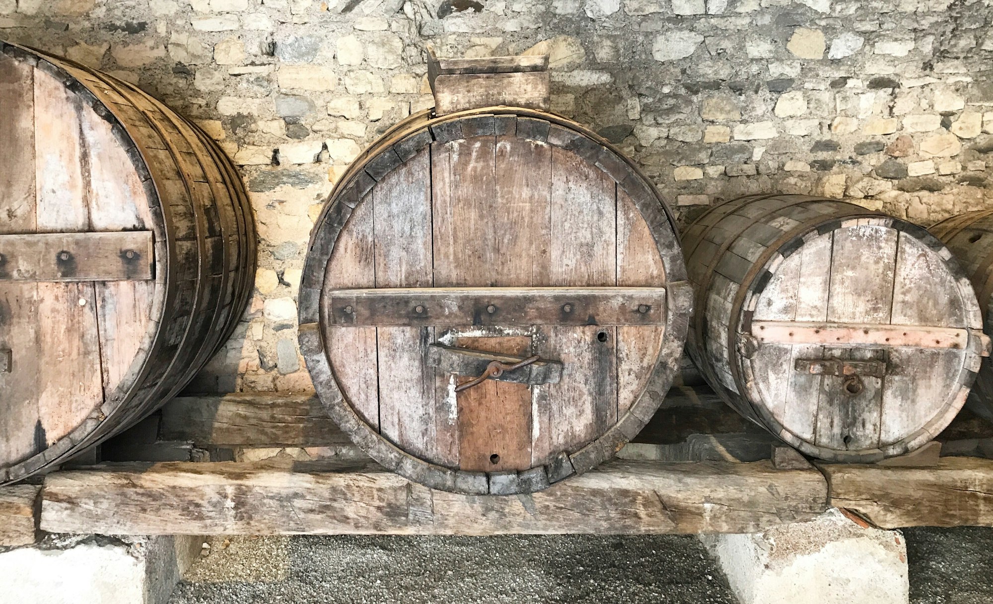 Old style Wine cellars in a farm - Italy